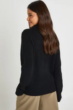 Synthétiquell Tricoté Zippé À Col