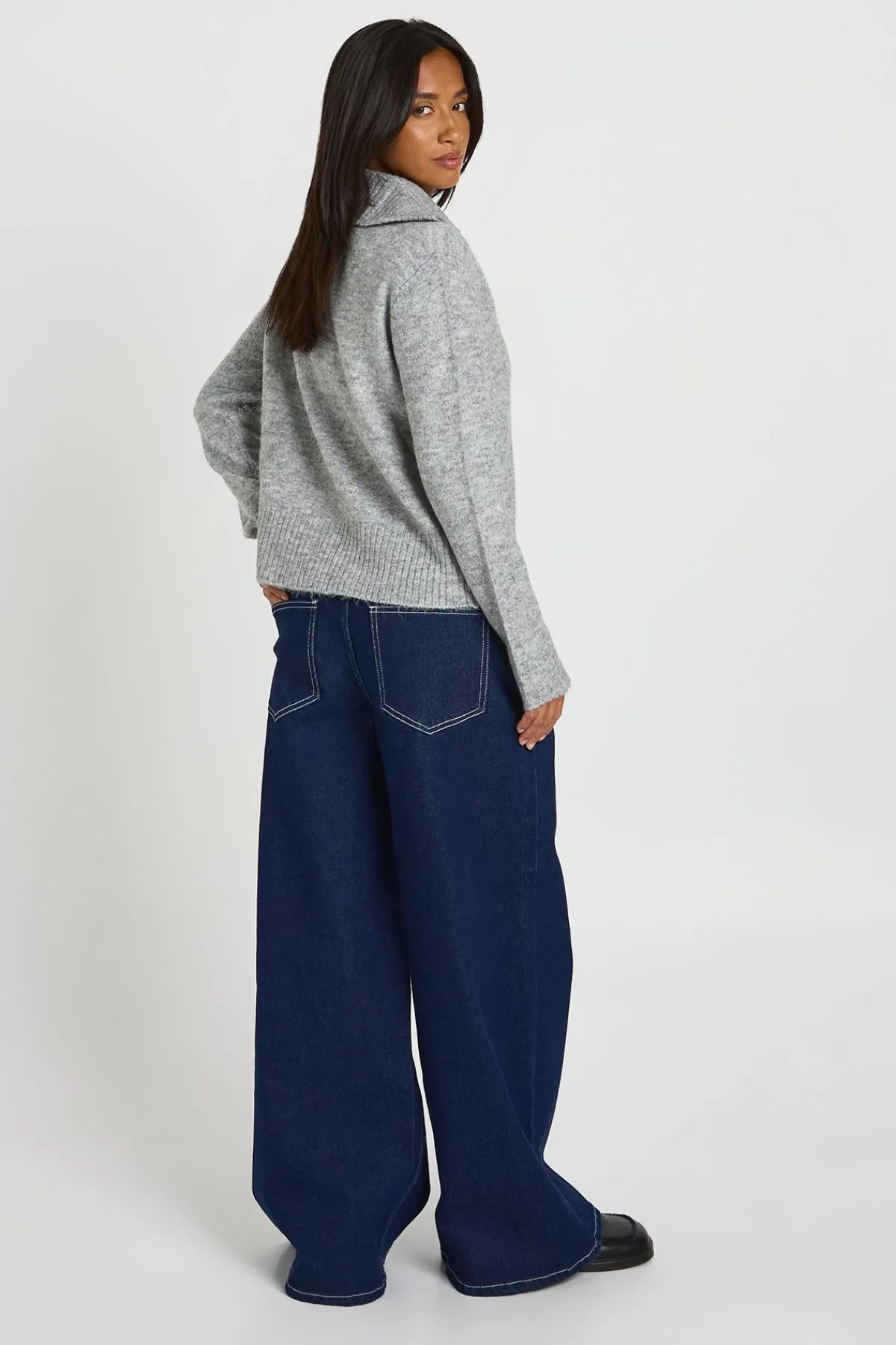 boohoo Synthétiquell Zippé En Maille Douce Petite<Femme Pulls Et Gilets|Toutes Les Mailles