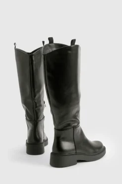 boohoo Tab Détail Bottes Mi-hautes< Bottes|Bottes Hautes