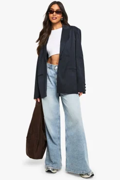 Tailleur Blazer à Simple Boutonnage