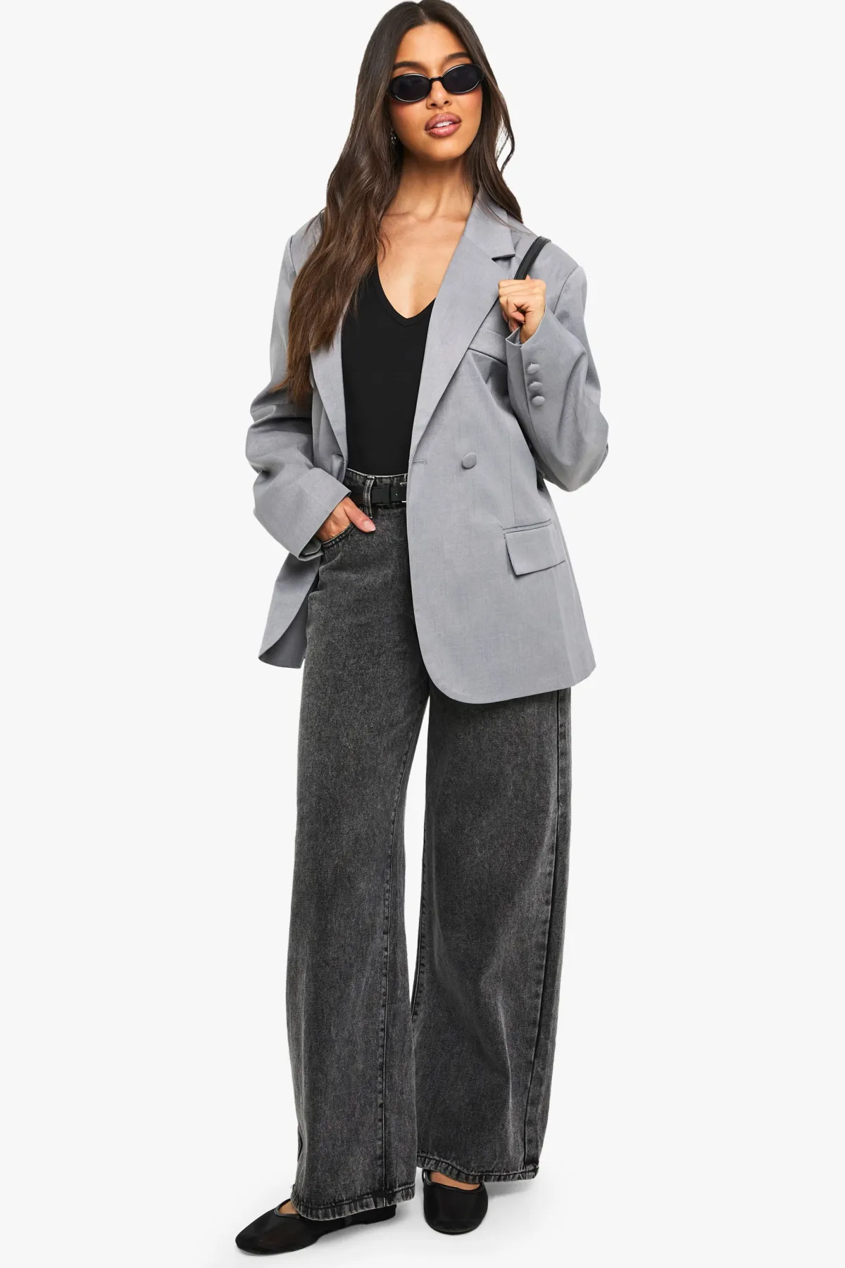 boohoo Tailored Cinched Waist Wrap Blazer<Femme Blazers|Vestes & Manteaux