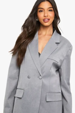boohoo Tailored Cinched Waist Wrap Blazer<Femme Blazers|Vestes & Manteaux