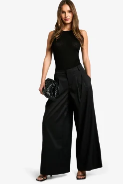 Tailored Extreme Wide Leg Trousers → Pantalon Évasé Extrême Sur Mesure