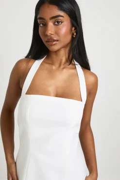 boohoo Tailored Halterneck A-line Dress<Femme Tailleurs|Robes