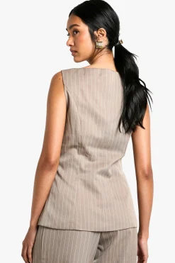Tailored Pinstripe Waistcoat
