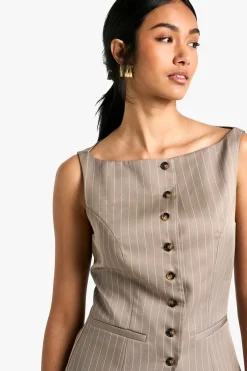 Tailored Pinstripe Waistcoat