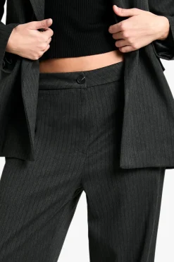 Tailored Woven Pinstripe Wide Leg Trousers