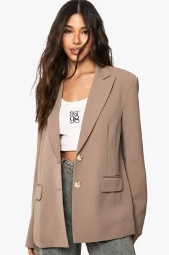 Tailored Woven Single Breast Blazer