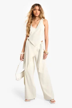 Tailored Wrap Detail Top