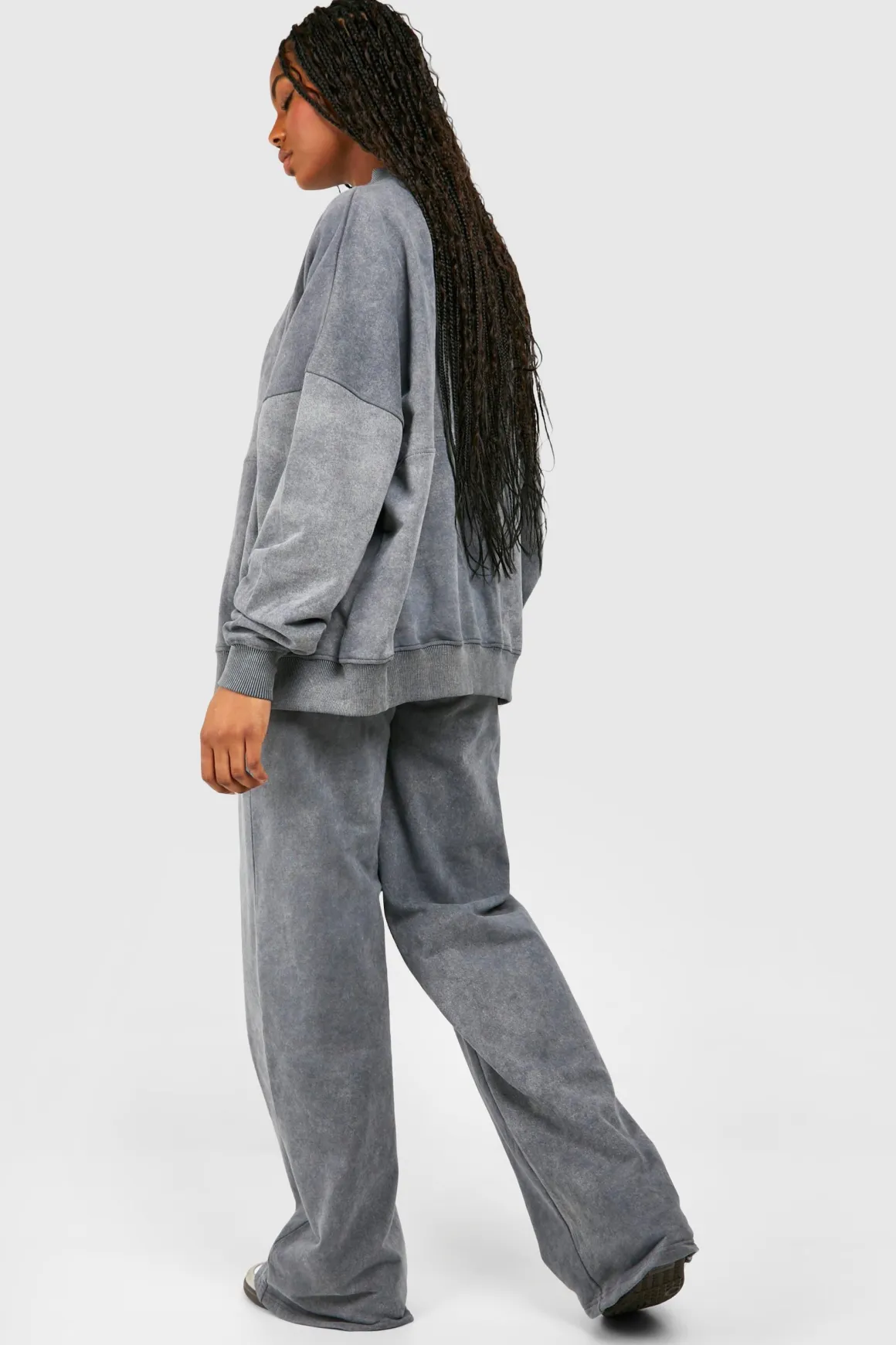 Tall Acid Wash Bomber Tracksuit