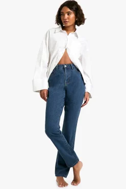 boohoo Tall Basics Jeans Maman à taille haute<Femme Denim|Jeans