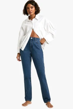 boohoo Tall Basics Jeans Maman à taille haute<Femme Denim|Jeans