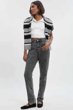 Tall Basics Jeans Maman Taille Haute