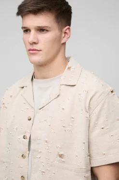 boohooMAN Tall - Chemise oversize en jean<Homme Denim|Tout Afficher