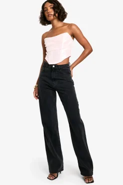 Tall - Corset pailleté à col bénitier