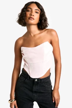 Tall - Corset pailleté à col bénitier