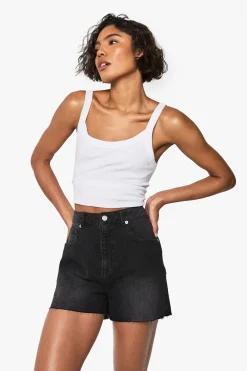 Tall Denim Mini Short