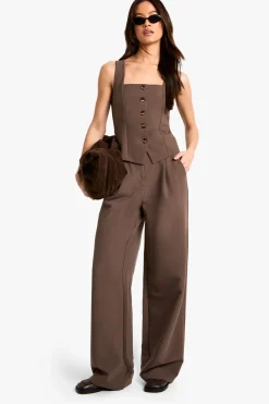 boohoo Tall Essential Square Neck Waistcoat<Femme Tailleurs|Tops