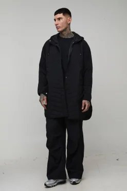 Tall - Imperméable matelassé à boutons pression