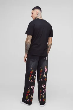 Tall - Jean baggy fleuri