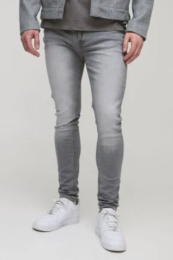 boohooMAN Tall - Jean skinny stretch<Homme Denim|Tout Afficher