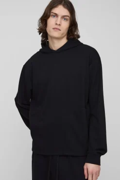 Tall L'Homme Sweat à capuche à poche passepoilée brodée
