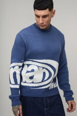 Tall Man Boxy Pull en jacquard tricoté