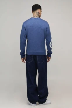 Tall Man Boxy Pull en jacquard tricoté