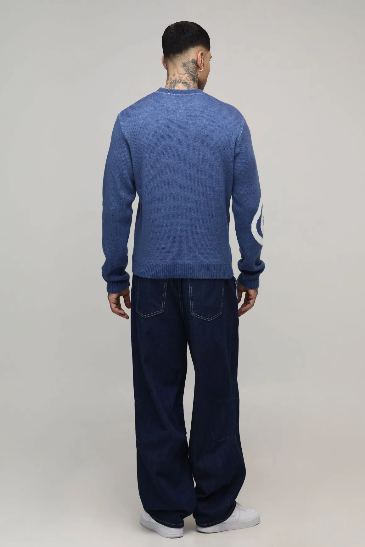 Tall Man Boxy Pull en jacquard tricoté