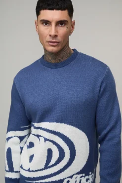 Tall Man Boxy Pull en jacquard tricoté