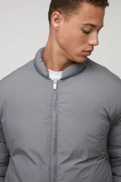 boohooMAN Tall Mono Veste bomber surdimensionnée matelassée<Homme Tout Afficher|Vestes & Manteaux Tall