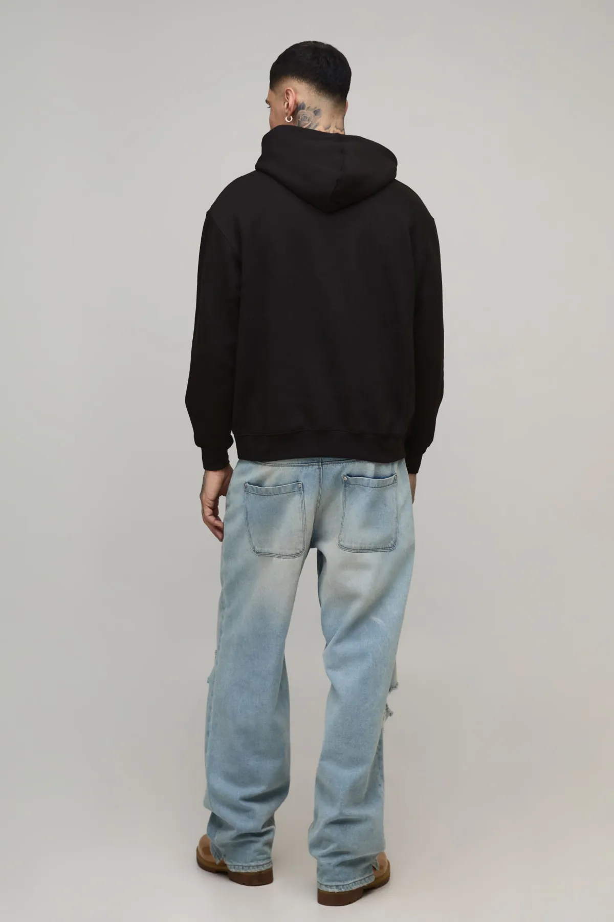 boohooMAN Tall Oversized 50 Cent License Printed Hoodie<Homme Tout Afficher|Sweats À Capuche Tall