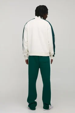 Tall Oversized Jersey Man Embroidered Varsity Jacket