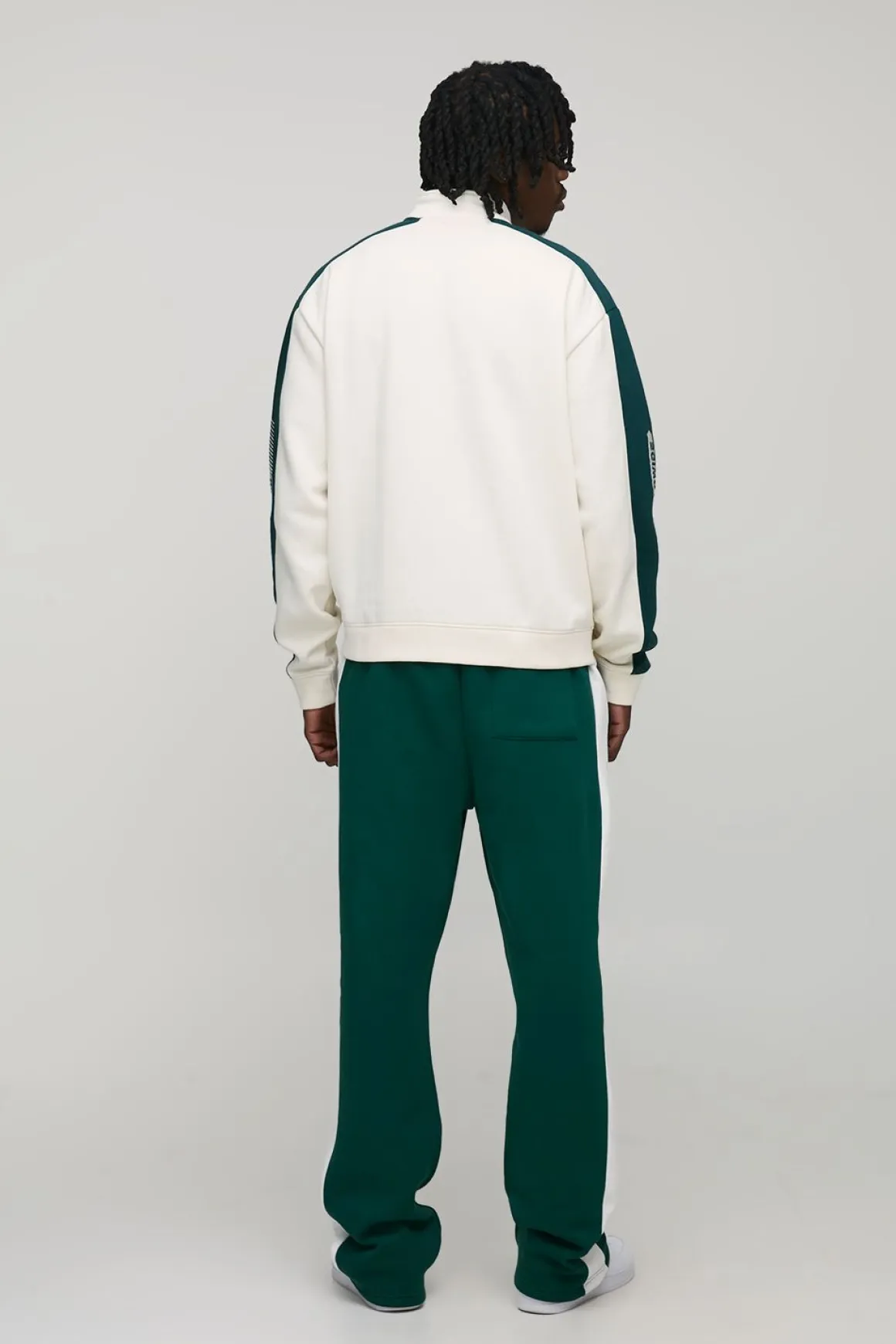 Tall Oversized Jersey Man Embroidered Varsity Jacket