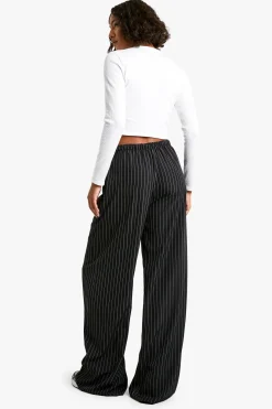 Tall - Pantalon large à rayures et cordon de serrage