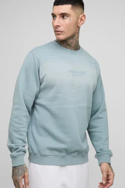 Tall Pull édition limitée à imprimé, coupe régulière, finition spray wash Sweater