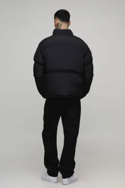 Tall Regular Fit Nylon Carpenter Funnel Neck Puffer Jacket