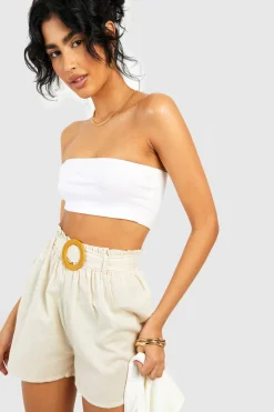Tall - Short de tailleur en lin à boucle
