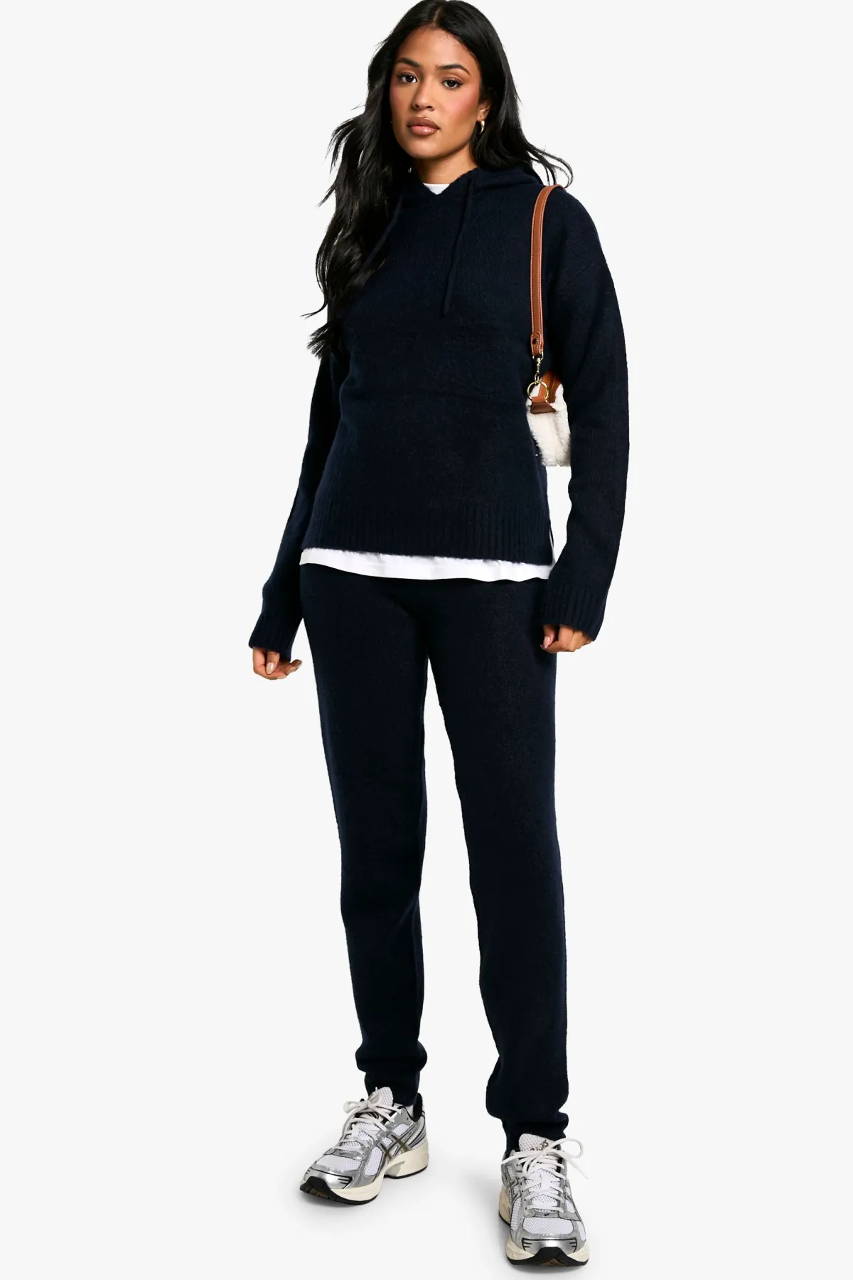 boohoo Tall Soft Knit Fine Gauge Tracksuit<Femme Pulls Et Gilets|Toutes Les Mailles