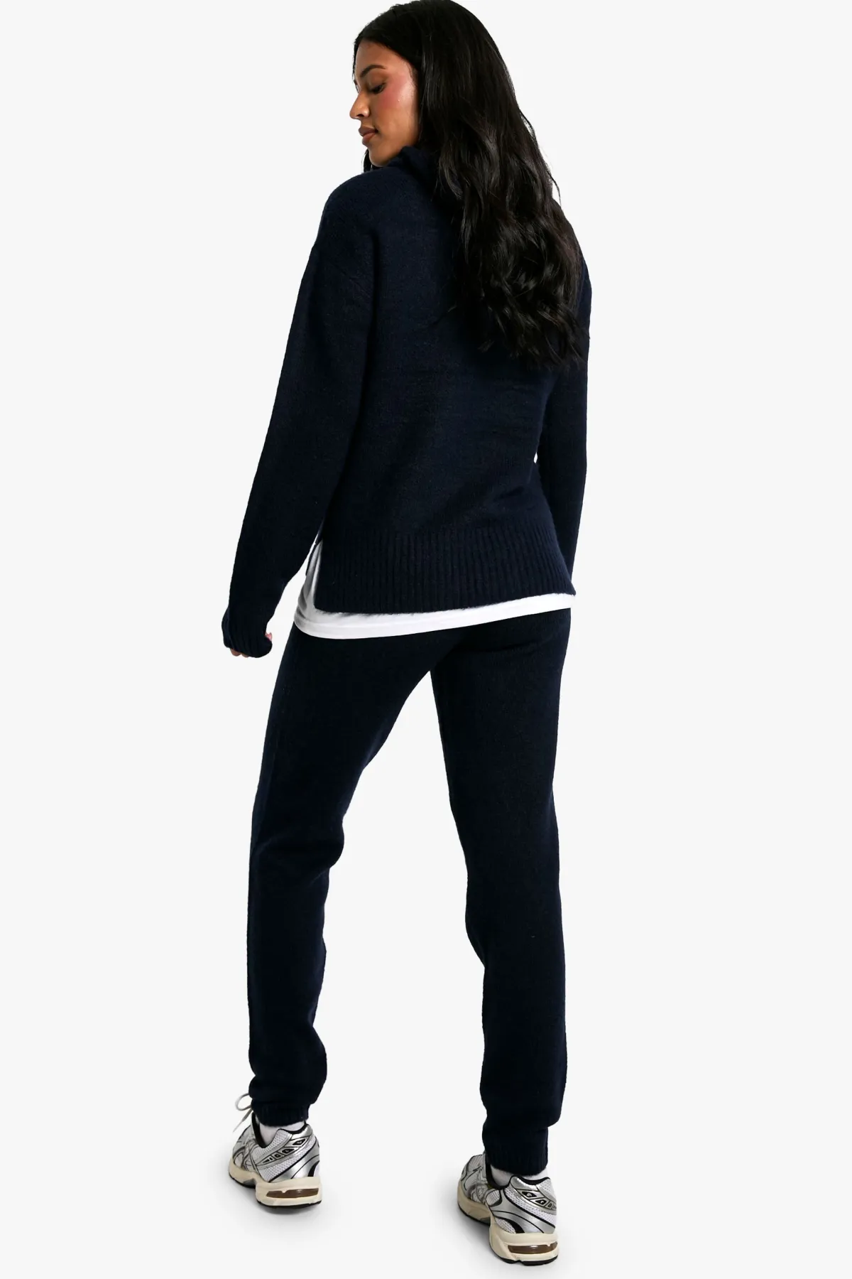 boohoo Tall Soft Knit Fine Gauge Tracksuit<Femme Pulls Et Gilets|Toutes Les Mailles