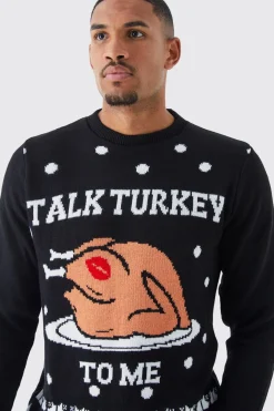 Tall Talk Turkey To Me Pull de Noël