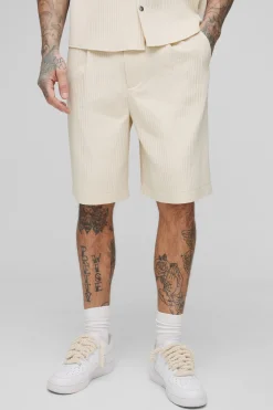 boohooMAN Tall Technical Pleated Relaxed Fit Shorts<Homme Shorts|Tout Afficher