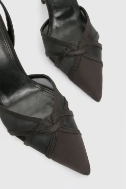 Talons aiguilles courts en maille