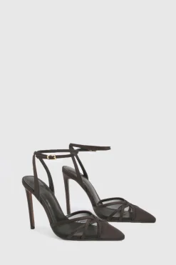 Talons aiguilles courts en maille