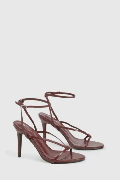 boohoo Talons aiguilles hauts à coupe large avec détail de nœud< Chaussures Festives|Chaussures À Talons