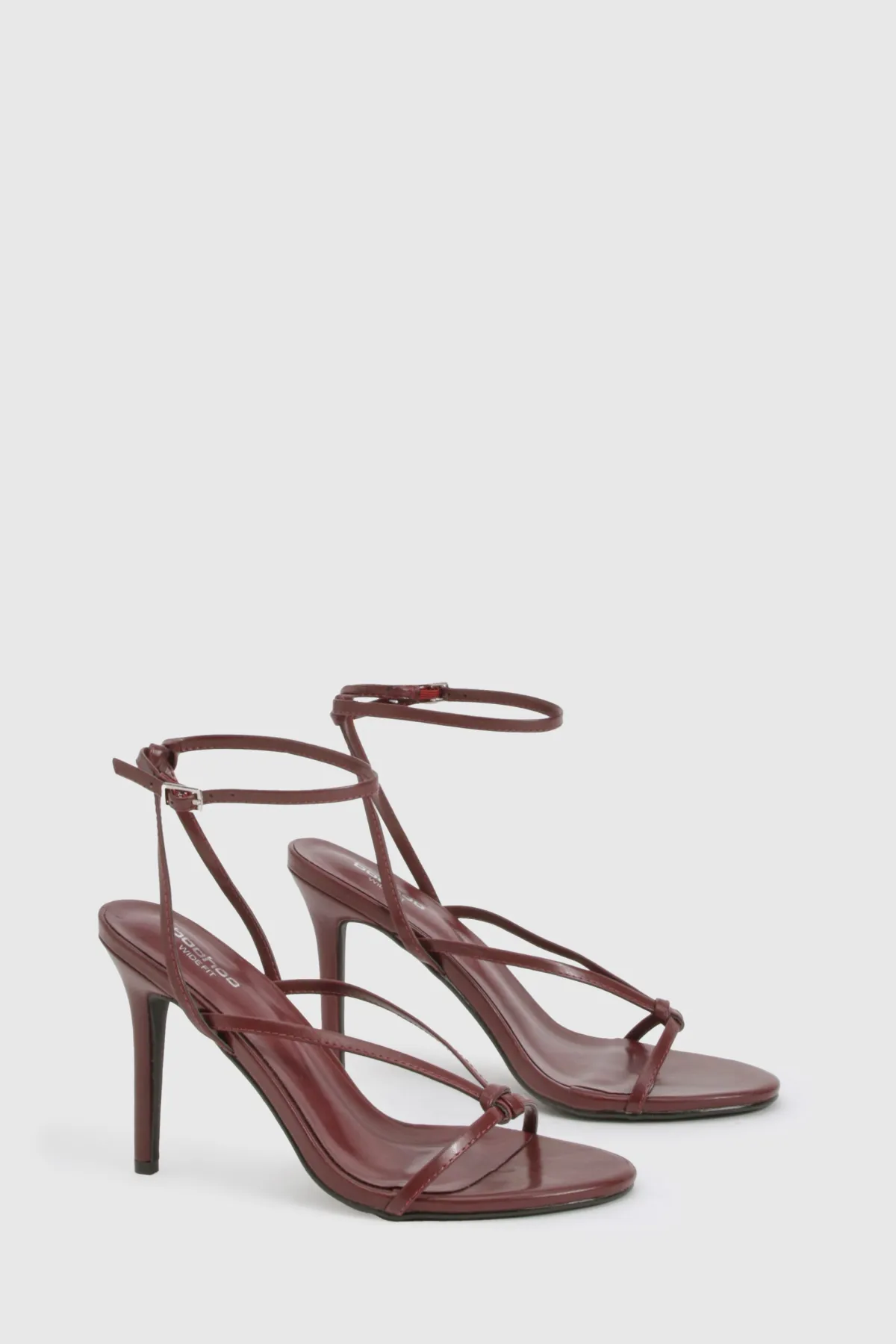 boohoo Talons aiguilles hauts à coupe large avec détail de nœud< Chaussures Festives|Chaussures À Talons