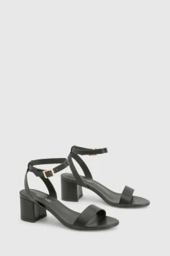 boohoo Talons Bas à Bloc Barely There< Chaussures Festives|Chaussures À Talons