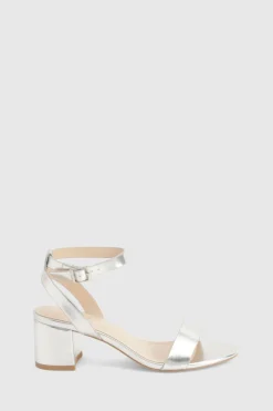 boohoo Talons Bas à Bloc Métallique Coupe Large Discrets< Chaussures Festives|Chaussures À Talons