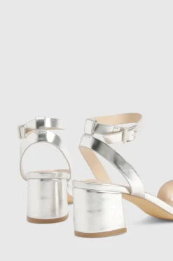boohoo Talons Bas à Bloc Métallique Coupe Large Discrets< Chaussures Festives|Chaussures À Talons