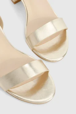 Talons bas à bloc métalliques discrets